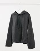 Mango Hoodie Set In Charcoal-grey