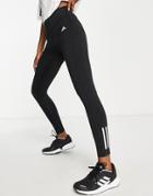 Adidas Training Hyperglam 3 Stripe Leggings In Black