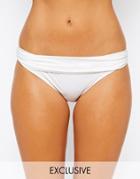 Asos Fuller Bust Exclusive Marilyn Bikini Bottom - White