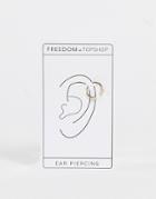 Topshop Spike Barbell Single Twist End Earring In Gold
