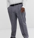 Twisted Tailor Plus Tapered Pants In Tweed-blue