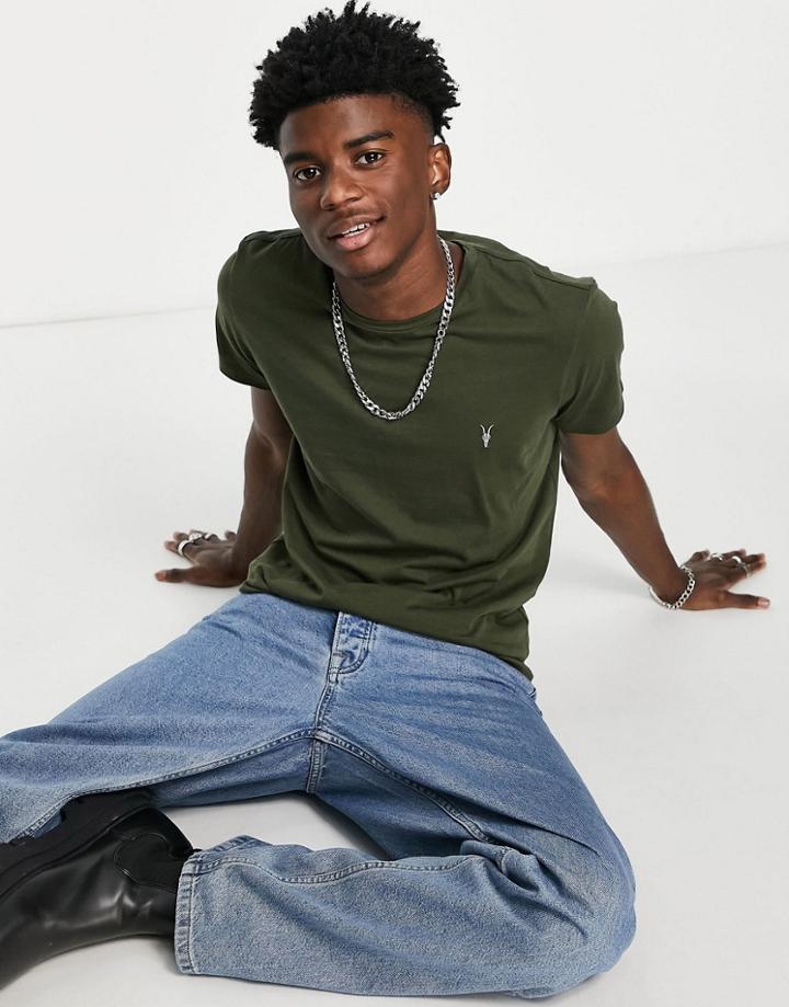 Allsaints Tonic T-shirt In Khaki-green