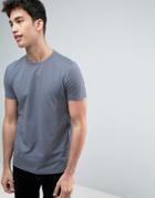 Asos T-shirt In Blue With Crew Neck - Blue