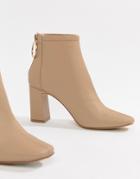 New Look Camel Heeled Boot - Beige