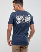Only & Sons T-shirt With Back Brand Print - Navy