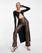 Ego X Jess Hunt Maxi Cardigan In Black