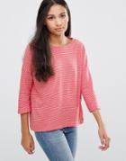 Pepe Jeans Stella Striped Long Sleeves Tee - Red