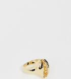 Designb London Gold Cowrie Shell Ring - Gold