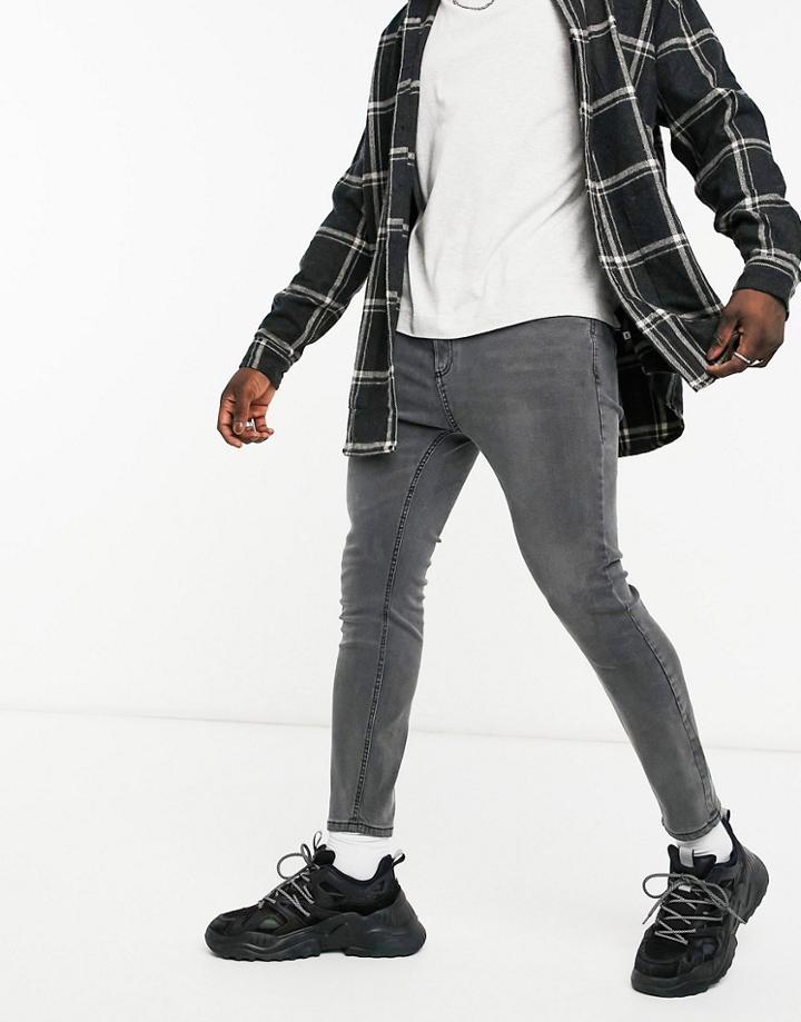 Pull & Bear Carrot Jeans In Light Gray-grey