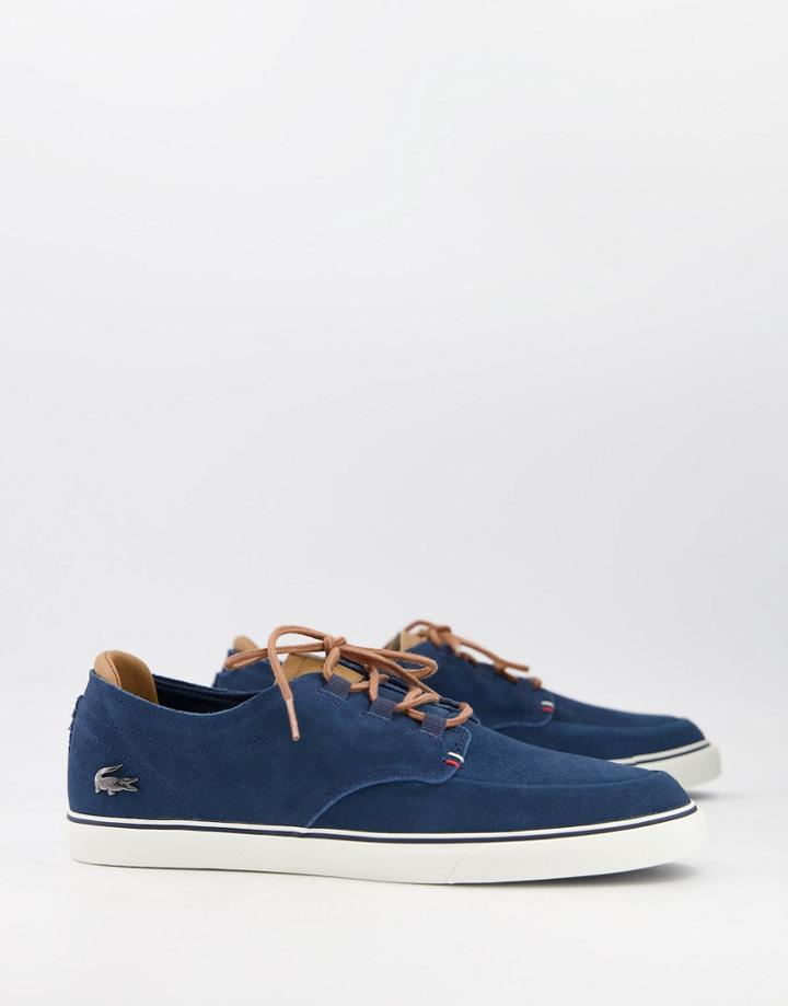 Lacoste Asparre Deck Sneakers In Navy