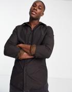 River Island Smart Long Sleeve Mini Check Shirt In Brown