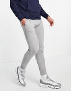 Topman Set Sweatpants In Gray Heather-grey