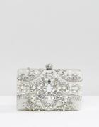 Aldo Embellished Clutch Bag - Silver