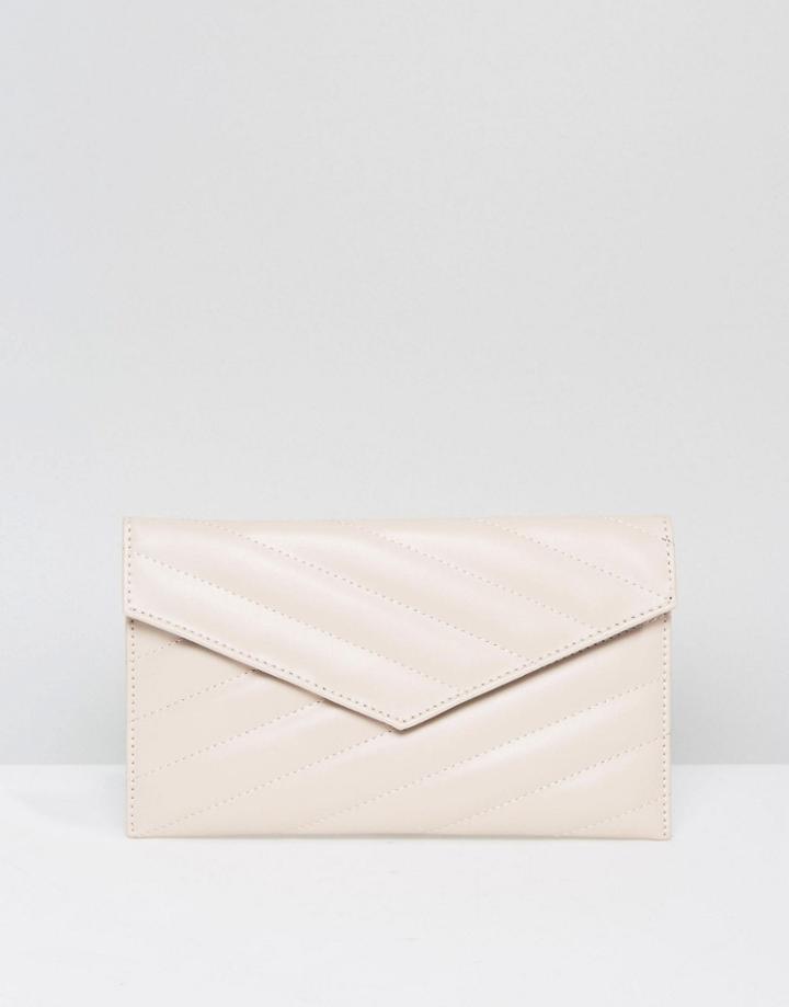 Asos Quilted Clutch Bag - Pink