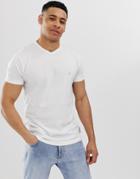 French Connection V Neck T-shirt-white