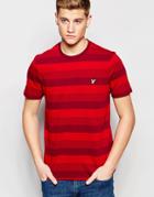 Lyle & Scott T-shirt With Stripe - Claret Ju