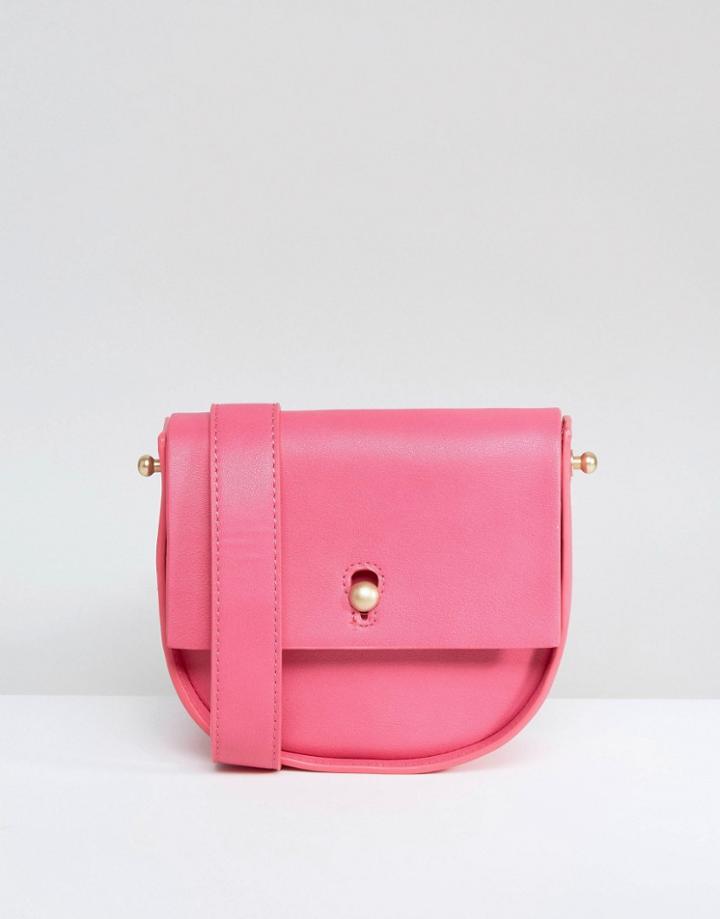 Warehouse Keyhole Saddle Bag - Pink
