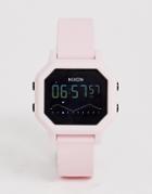 Nixon A1210 Siren Silicone Watch In Pink - Pink