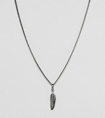 Simon Carter Feather Pendant Necklace In Sterling Silver - Silver