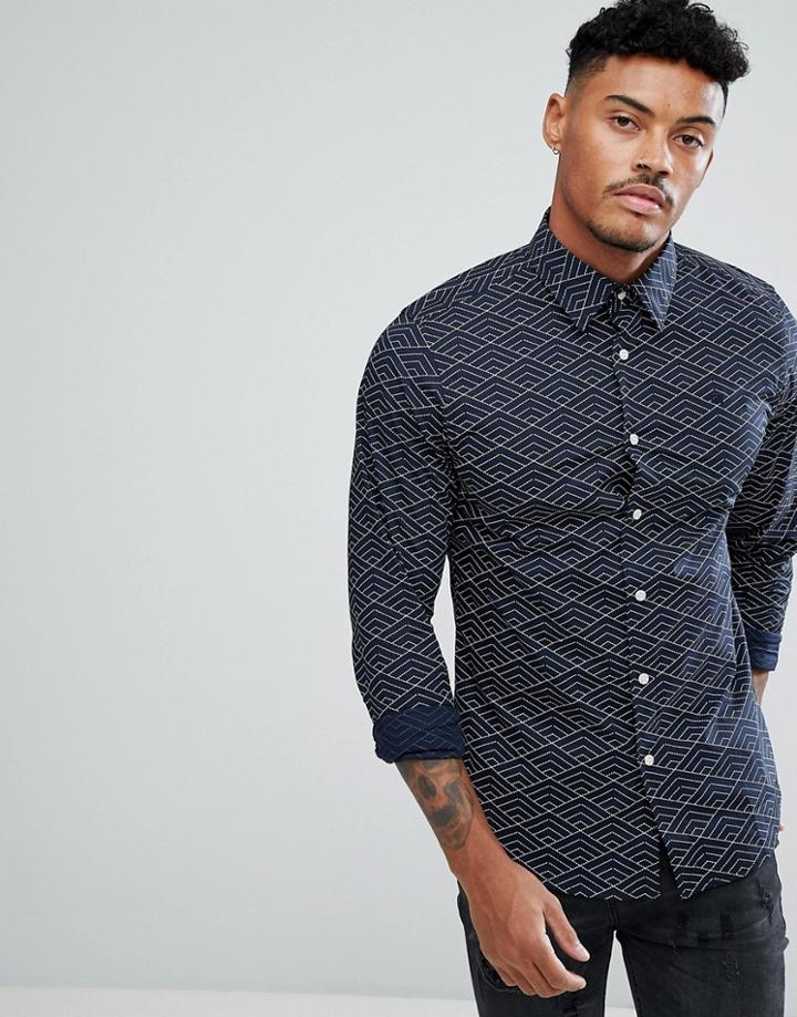G-star Spotty Shirt - Navy