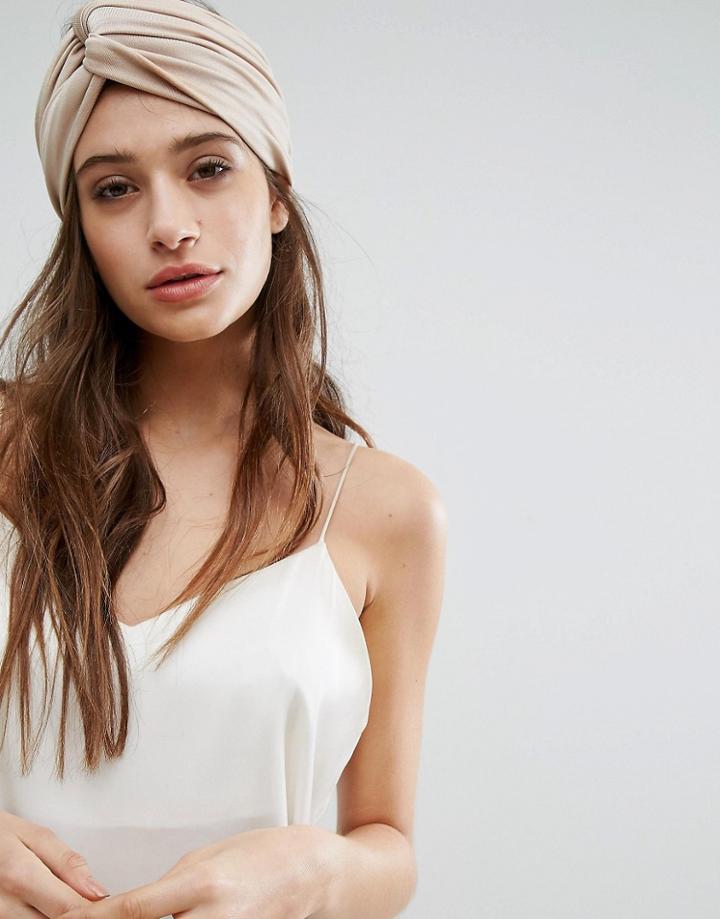 Johnny Loves Rosie Nude Turban Headband - Cream
