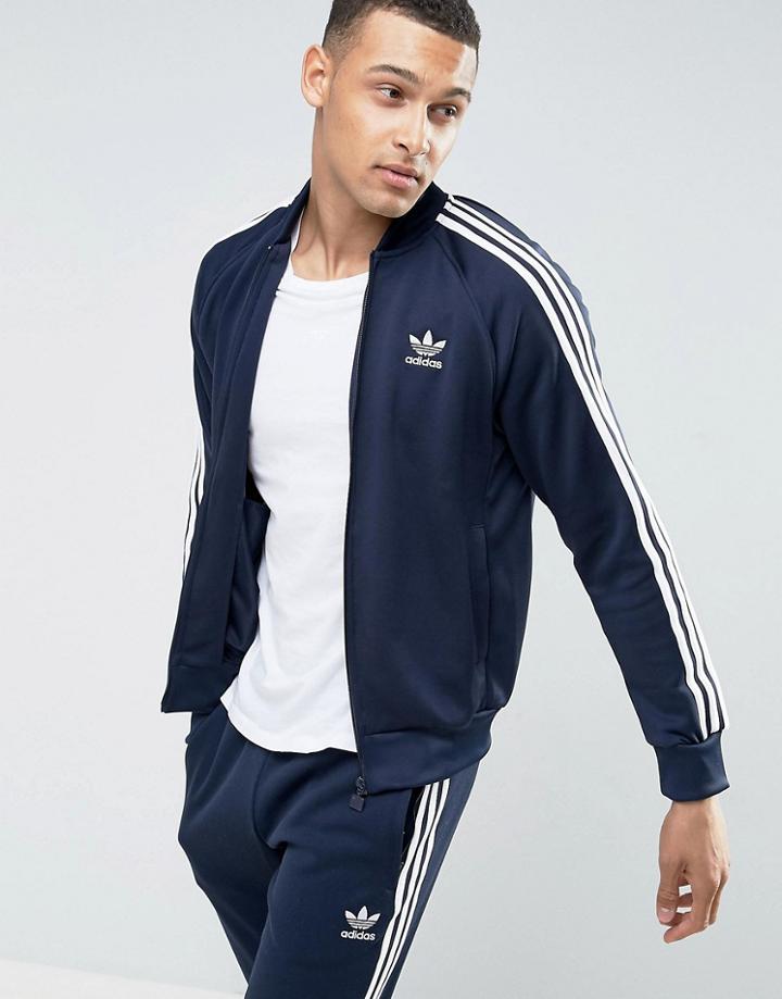 Adidas Originals Superstar Track Jacket Bk5919 - Navy