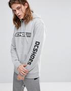Dc Shoes Replica Hoodie With Sleeve Print - Gray
