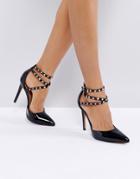 Asos Portmore Studded Pointed Heels - Black