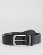 Esprit Leather Belt With Loop Detail - Black