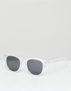 Jeepers Peepers Square Sunglasses In Clear - Clear