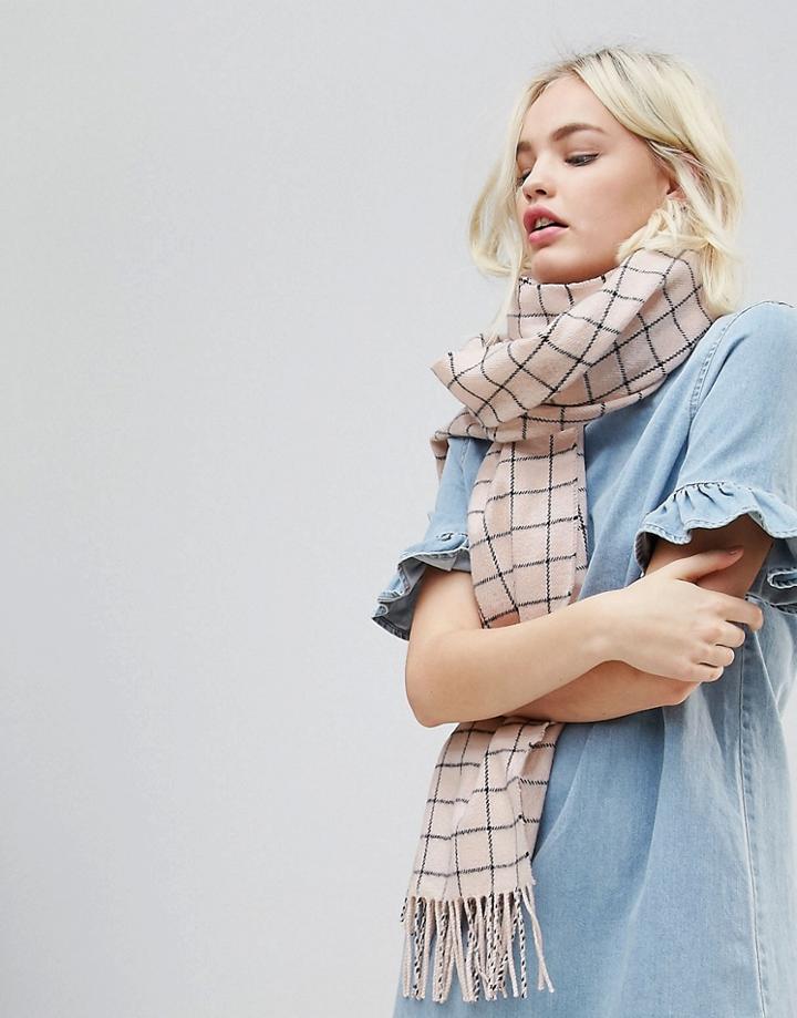 Monki Check Scarf - Multi