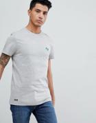 Threadbare Embroidered Palm T-shirt - Gray