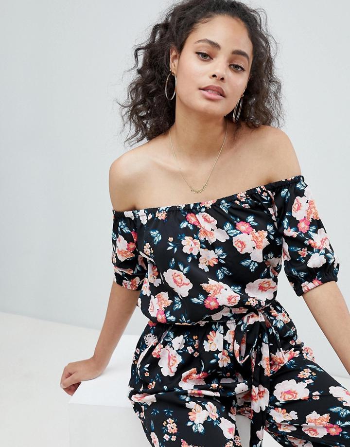 Rock & Religion Off Shoulder Floral Top - Multi