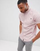 Jack & Jones Originals Short Sleeve Cotton Shirt - Pink