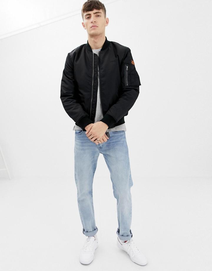 Schott Ma1 Bomber Jacket - Black