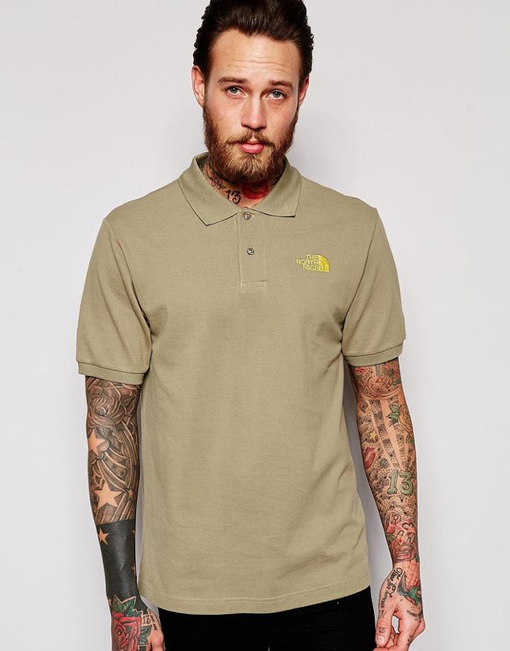 The North Face Polo Shirt With Logo - Moss