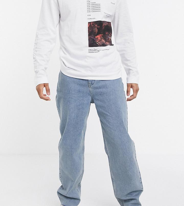 Collusion X014 90s Baggy Jeans In Vintage Blue