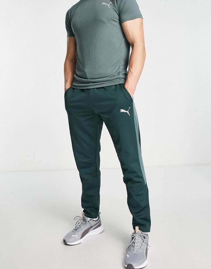Puma Evostripe Warm Sweatpants In Dusty Green