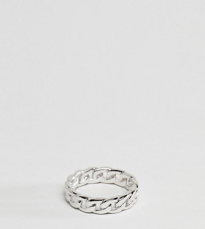 Mister Cable Ring In Sterling Silver - Silver