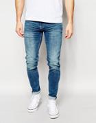Pepe Jeans Finsbury Skinny Jeans In Powerflex Light - Blue