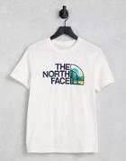 The North Face Half Dome Chest Print T-shirt In White