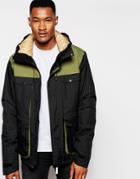 Clwr Jacket With Color Block - Black