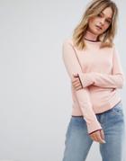 Vero Moda Roll Neck Sweater - Pink