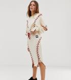 Ivy Park Craft Midi Skirt In Cream - Cream