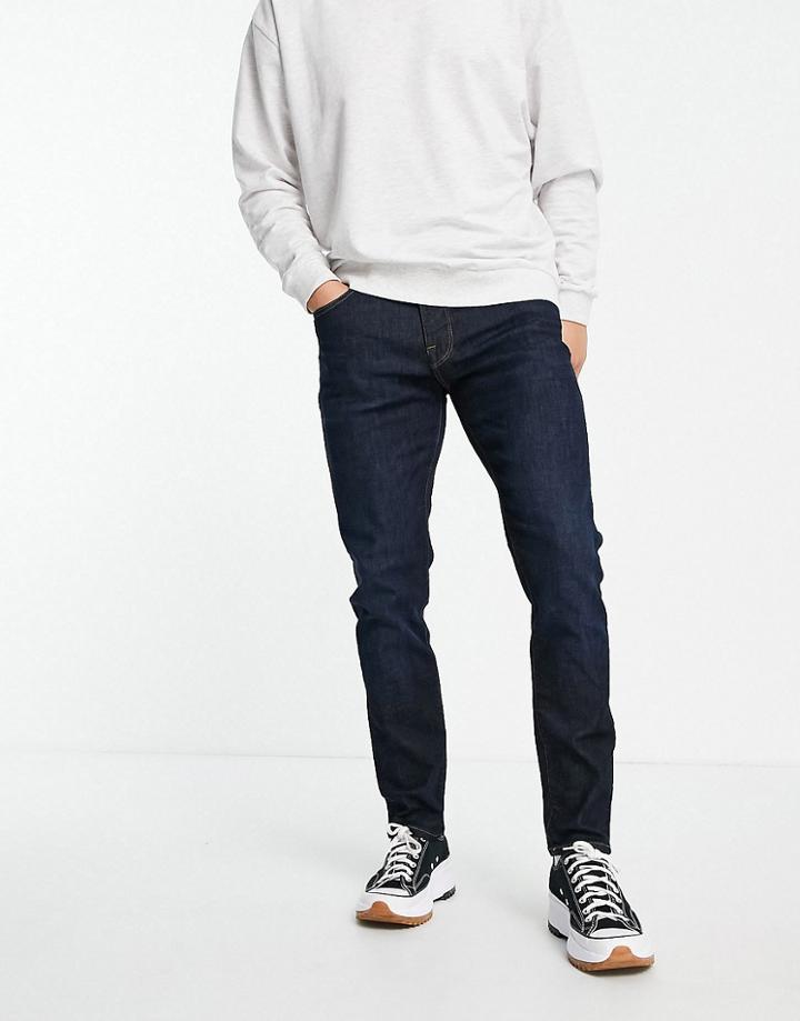 Selected Homme Slim Jeans In Dark Blue-blues