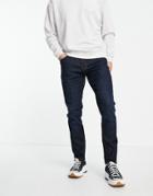 Selected Homme Slim Jeans In Dark Blue-blues
