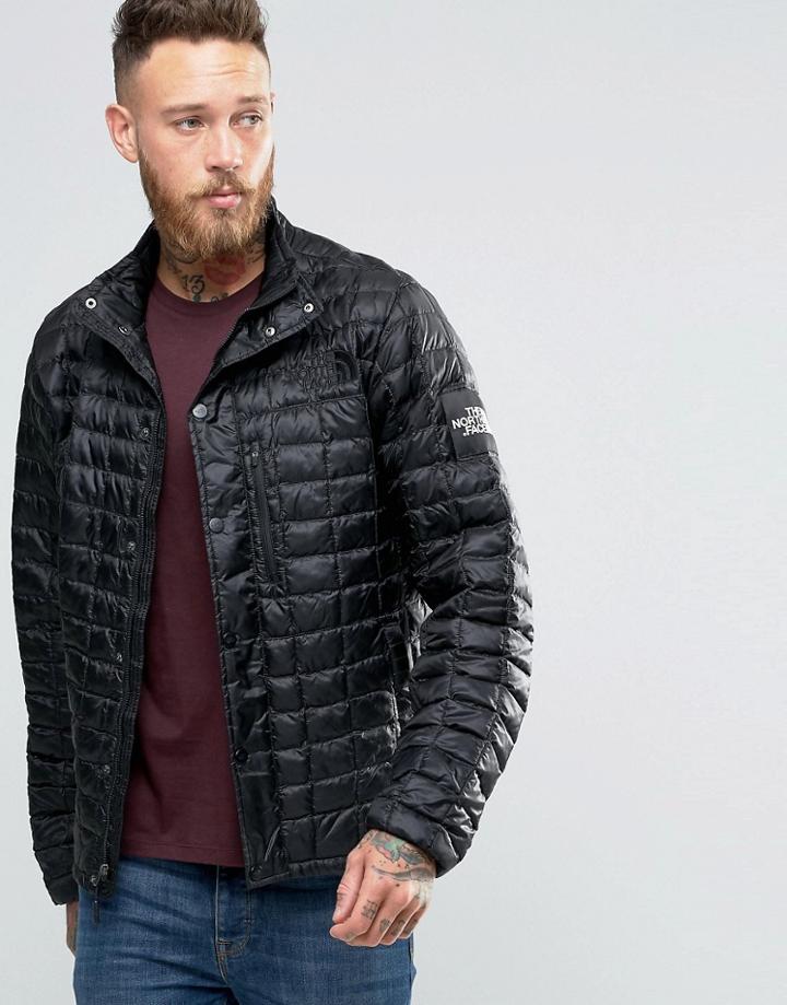 The North Face Denali Thermoball Jacket In Black - Black