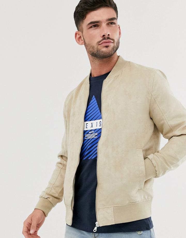Jack & Jones Bomber Jacket-stone