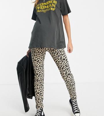 Urban Bliss Maternity Skinny Jean In Leopard Print-multi