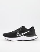 Nike Running Renew Run 2 Sneakers In Black And White